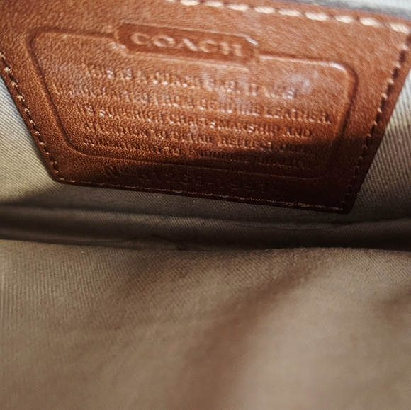 Coach Legacy Leather Penny Crossbody Bag in Cognac Brown - Picture 9 of 10